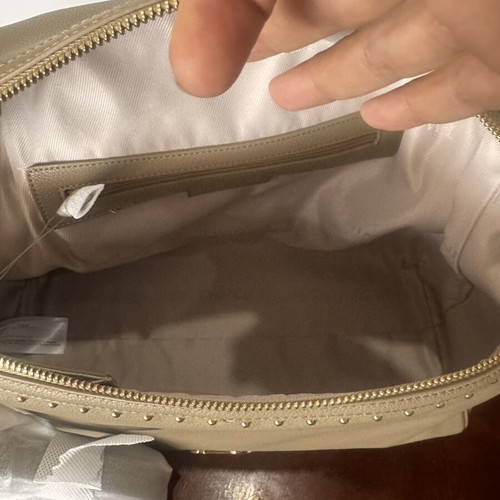 Twinset Milano tote bag, beige, A4 size
