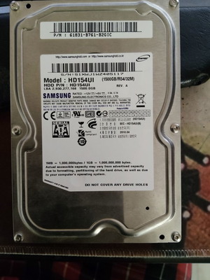Samsung HDD 3.5 SATA 1.5TB used