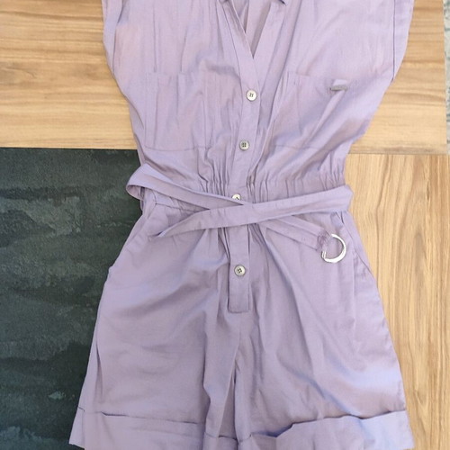 Le Vertige one-piece shorts used, size Small, purple