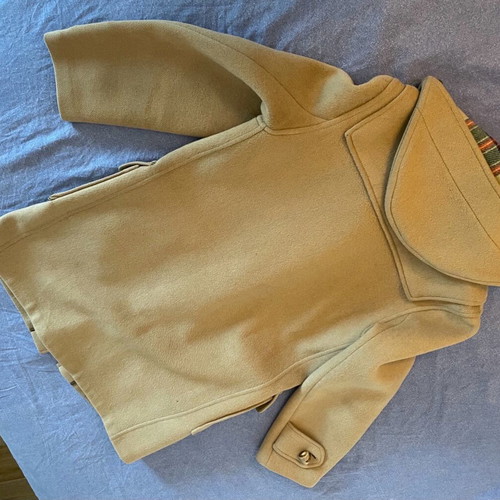 Gloverall women's wool coat camel color, size 42, like new