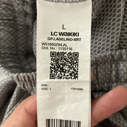 LC Waikiki men's shorts like new, size L/XL, white and gray