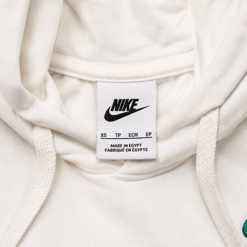 Nike hoodie white size XS like new with green logo