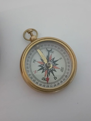 Nautical pocket compass new with leather case