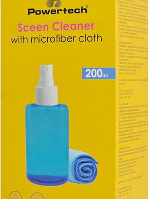 Powertech Screen Cleaner Spray Pt-1312 with Microfiber Cloth 200ml