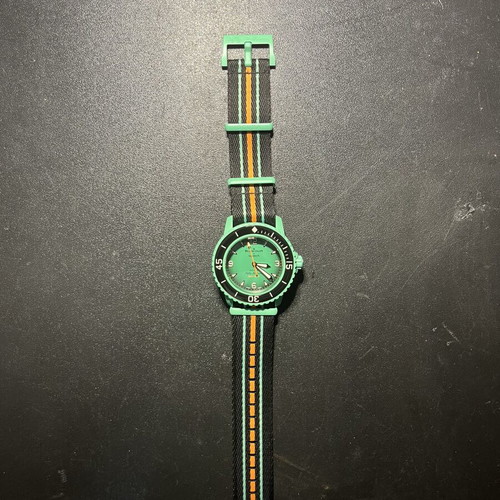 Swatch x BlancPain Fifty Phantoms full set like new, green bioceramic watch