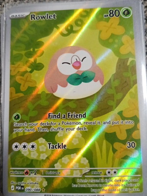 Rowlet Pokémon Card New Perfect Order 090/088