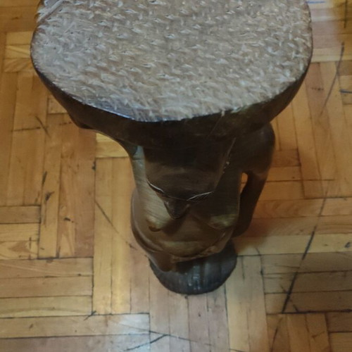 Wooden statue of a woman, like new, 85cm, African origin