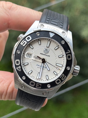 Tag Heuer Aquaracer Calibre 5 σαν καινούργιο με καουτσούκ λουράκι