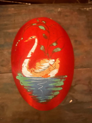 Easter egg medium size used, Greek made from 1960s