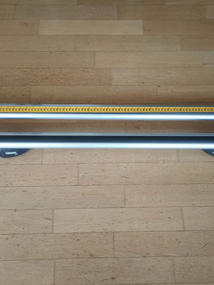 Hermes K2 aluminum roof bars used, 110cm for Chevrolet Matiz 2006