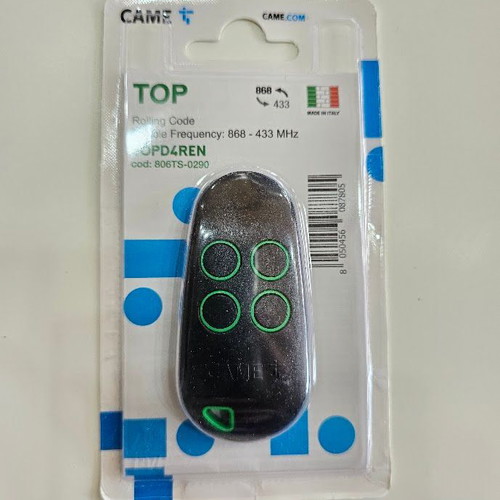 CAME TOPD4REN 806TS-0290 Remote Control new, 4 channels, Rolling Code