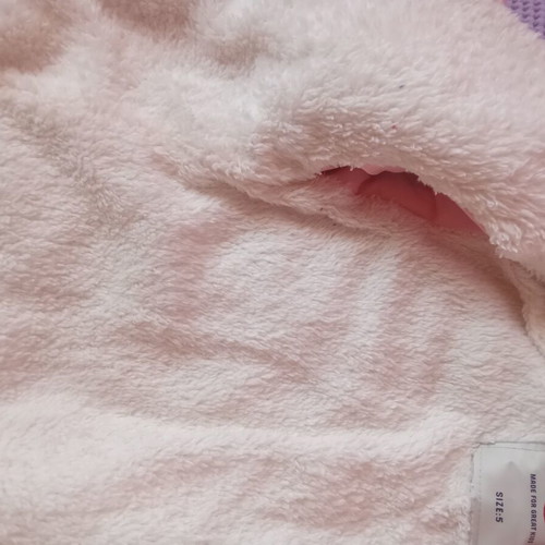 Joyce pink jacket with embossed hearts, age 5