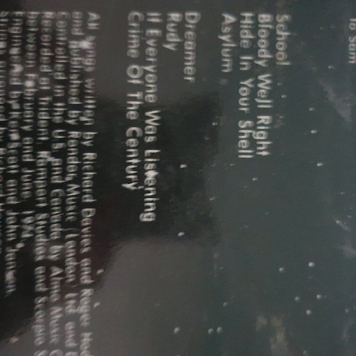 Supertramp Crime of the Century vinyl record used, rock