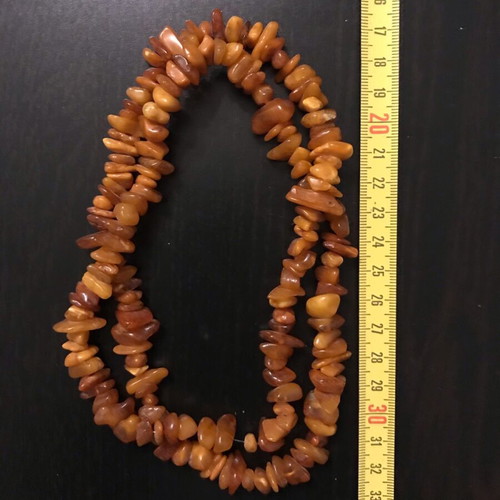 Amber necklace used, Russia