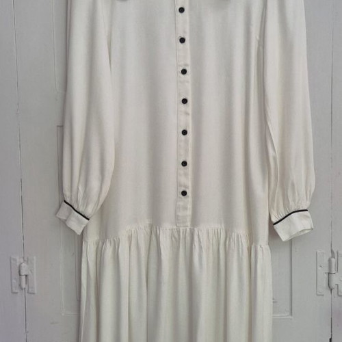 Never Fully Dressed Kira Midi Dress white, like new, UK 6 XS