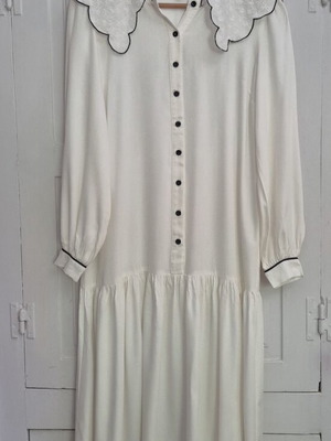 Never Fully Dressed Kira Midi Dress white, like new, UK 6 XS