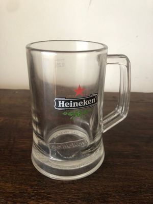 Γυάλινο ποτήρι μπύρας Heineken μεταχειρισμένο, κατάσταση καλή