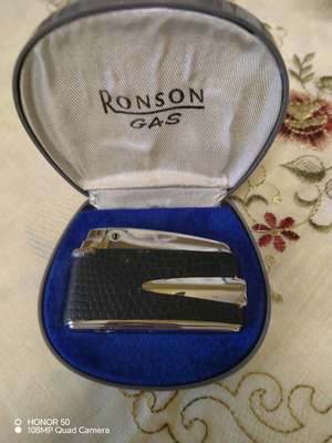 Αναπτήρας Ronson μεταχειρισμένος με θήκη, οδηγίες και κουτί