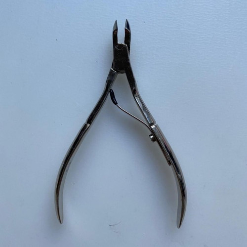 Manicure and cuticle nippers used, various models including Credo Solingen