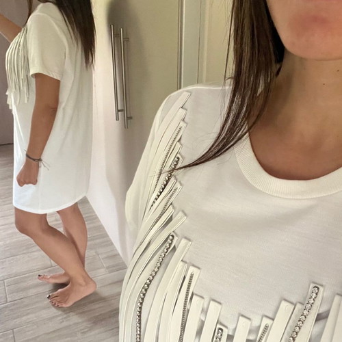 Trash & Luxury dress new, one size, white