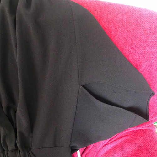 Asos black dress used with back opening and Japanese design