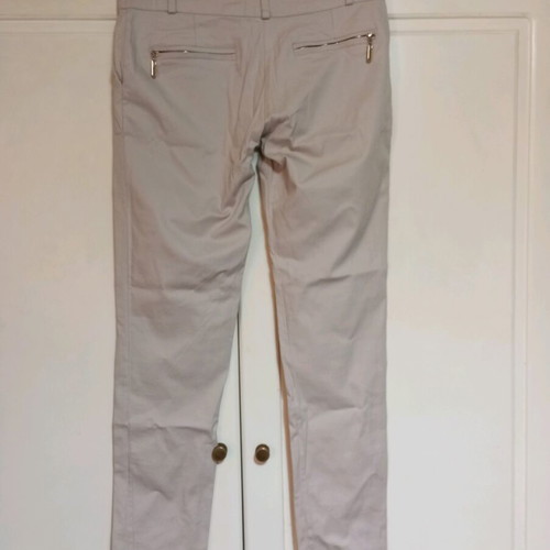 Women's fabric pants like new, size S-M, beige