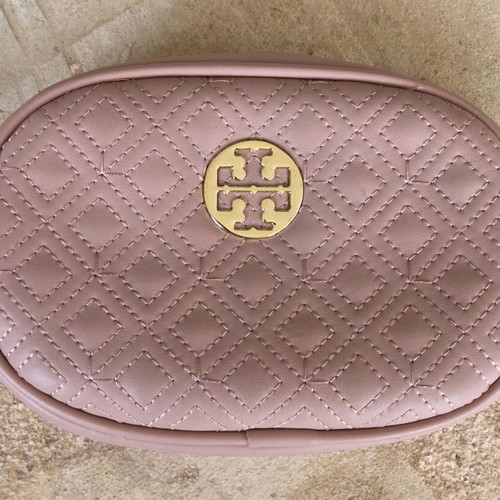 Tory Burch Kira Quilted Leather Small Bag like new, dusty rose
