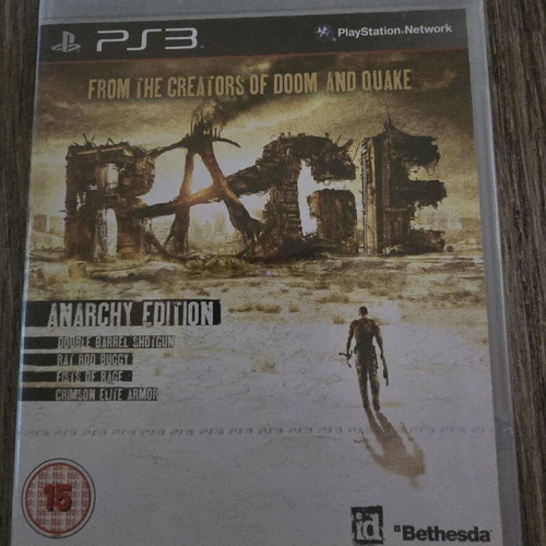 Rage PS3 game factory sealed