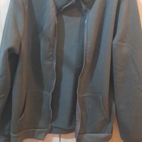 Men's fleece sweatshirt used, green, size M
