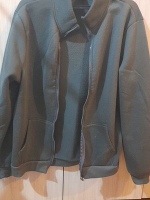 Men's fleece sweatshirt used, green, size M