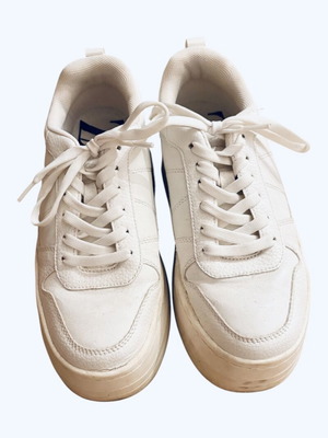 Zara platform λευκά αθλητικά παπούτσια μέγεθος 37 μεταχειρισμένα