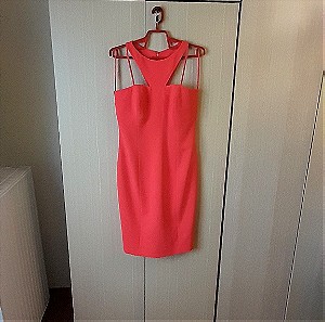 Διαστάσεις 90-78-100 κόκκινο πορτοκαλί medium/large μήκος 104 φόρεμα καλοκαίρι
