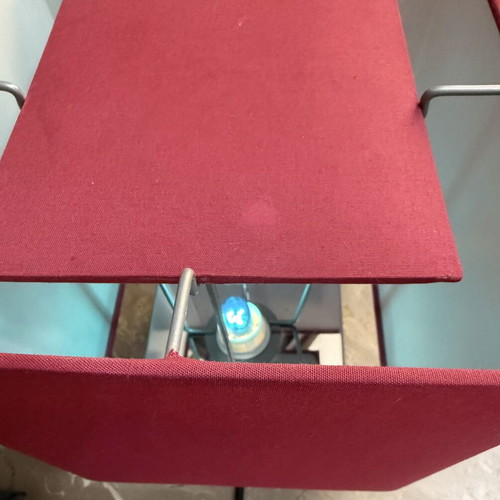 IKEA SÅNGEN table lamp like new, dark red fuchsia