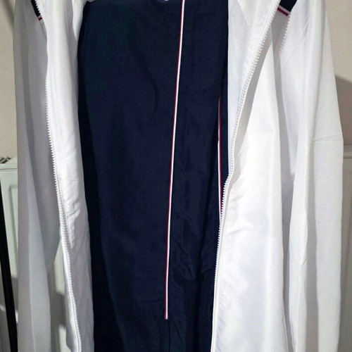Sergio Tacchini S-Tech sportswear set like new, white and blue, size M