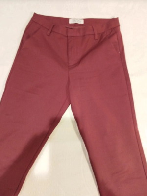 Pink Woman straight-leg pants like new, brown and red, size S