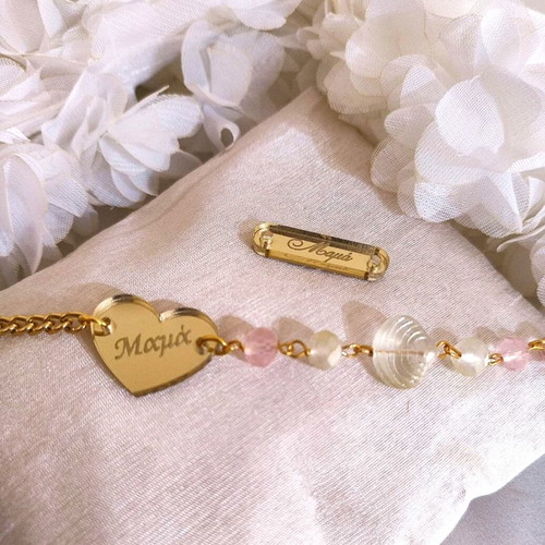 Handmade rosary bracelets for baptism or wedding, new