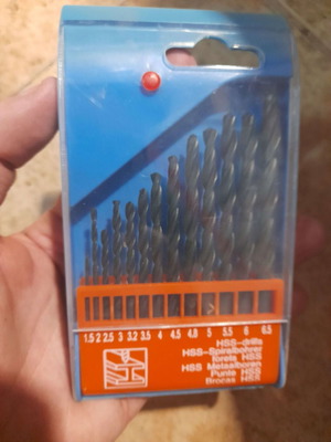 HSS drill bit set 13 pieces new