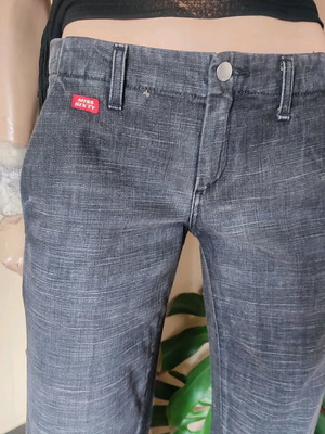 Miss Sixty Vintage "Thierry" χαμηλοκάβαλο jeans καινούργιο, μαύρο με γκρι ξεβάμματα