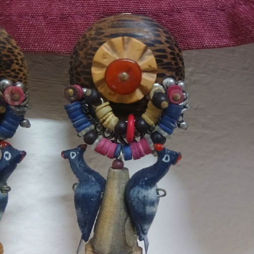 Vintage handmade earrings, ethnic boho style