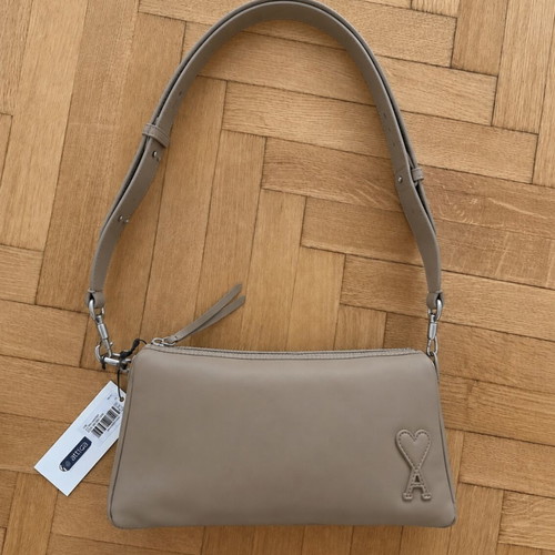 AMI Paris Alexandre Mattiussi shoulder bag, Gris Taupe