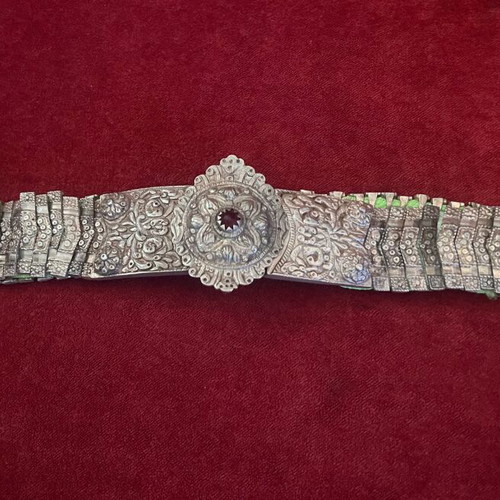Silver articulated belt 82 cm 19th century like new