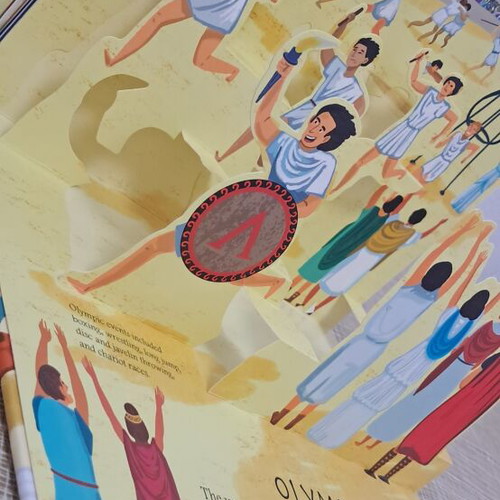 Ancient Greece Pop-up Book like new, 8 3D scenes, English