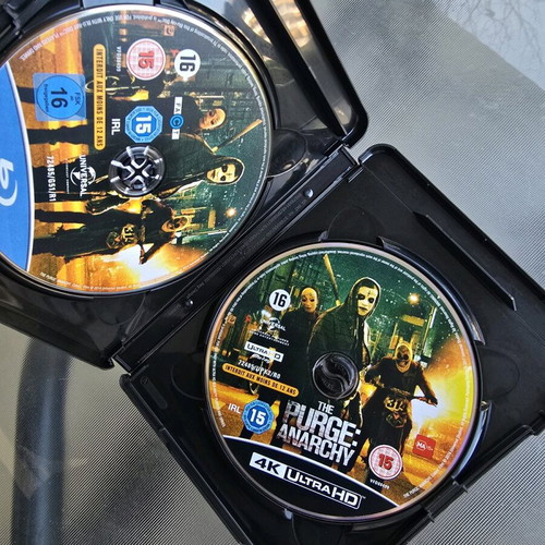 The Purge Anarchy Blu-Ray like new with Greek subtitles