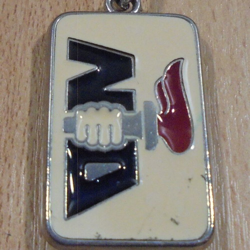 New Democracy keychain used with emblem and Konstantinos Mitsotakis