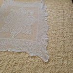 Handmade Crochet Table Runner 80x110 White