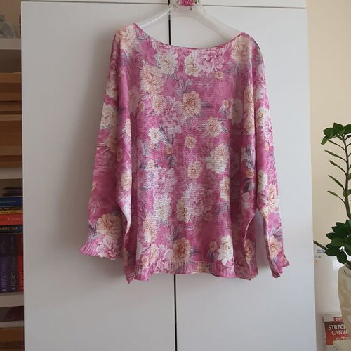 Spring sweater made in Italy, 50% cotton, new, multicolor