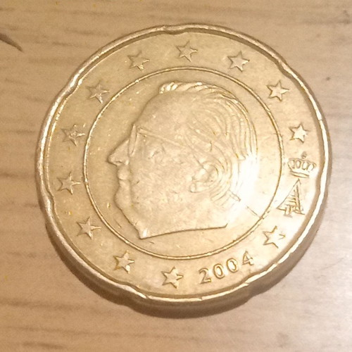 20 cents 2004 used, minted in Belgium