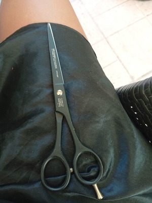 Solingen haircutting scissors, new, series 777/07