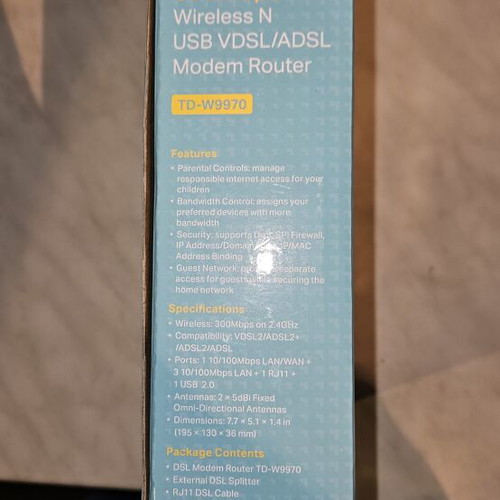 TP-Link TD-W9970 VDSL/ADSL modem router
