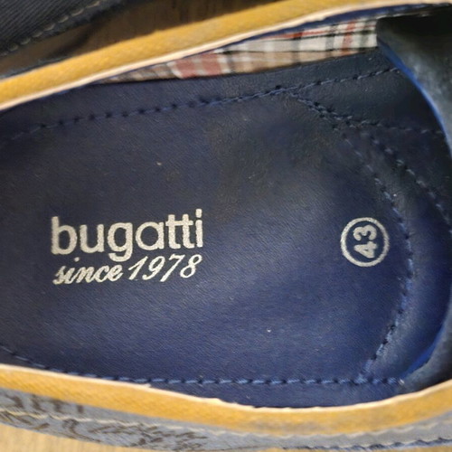 Bugatti original men's shoes new, fabric and leather, size 43